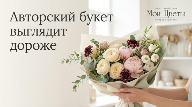 Авторский букет из цветов для подарка в Кarpinsk