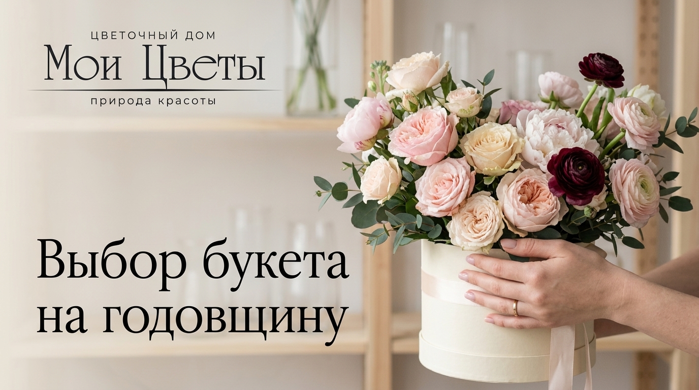 Идеи для букета на годовщину отношений в цветочном магазине