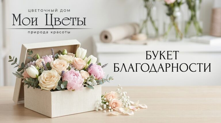Букет из роз и пионов в знак благодарности, доставка цветов в Кarpinsk