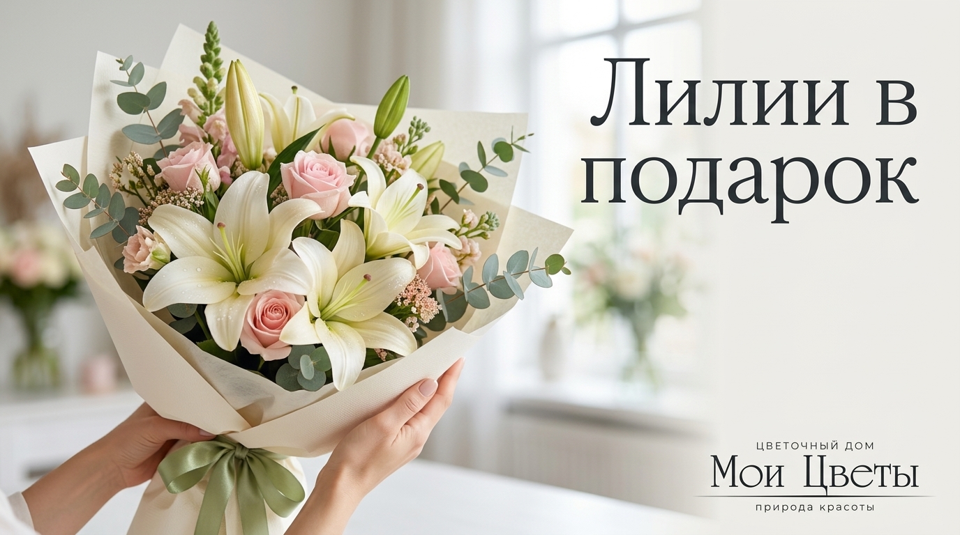 Букет лилий для подарка в Кarpinsk