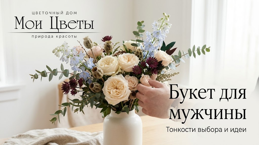 Букет цветов для мужчины на день рождения